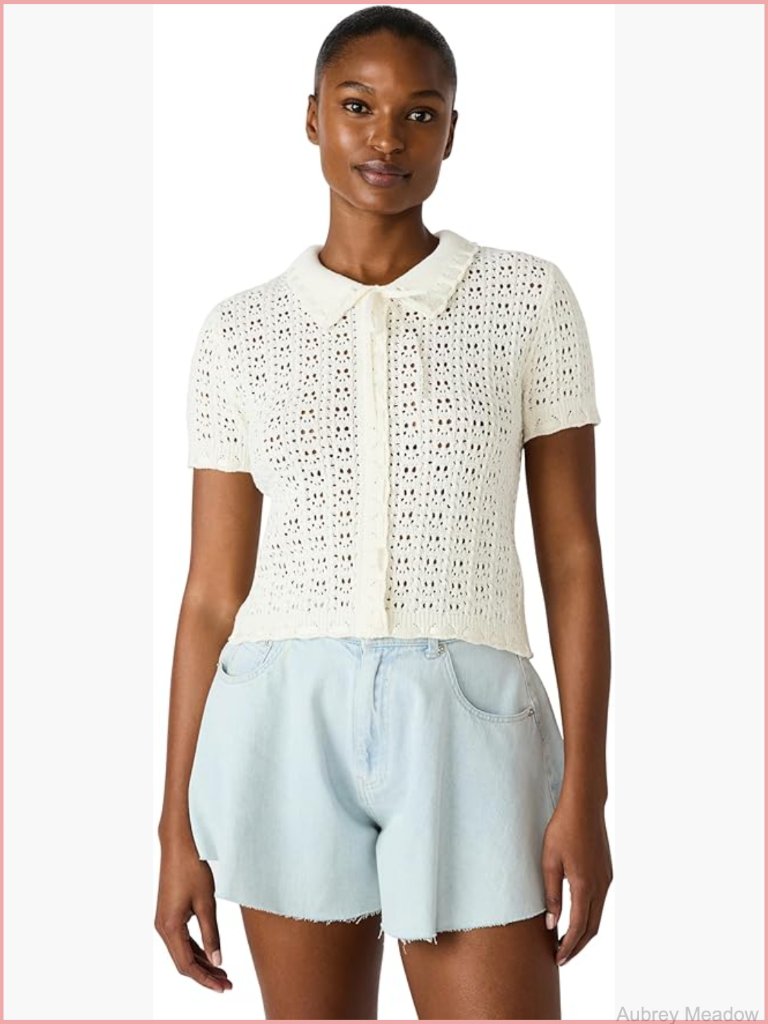 Women's Cardigan Sweater Lightweight Cotton Blend Hand Wash